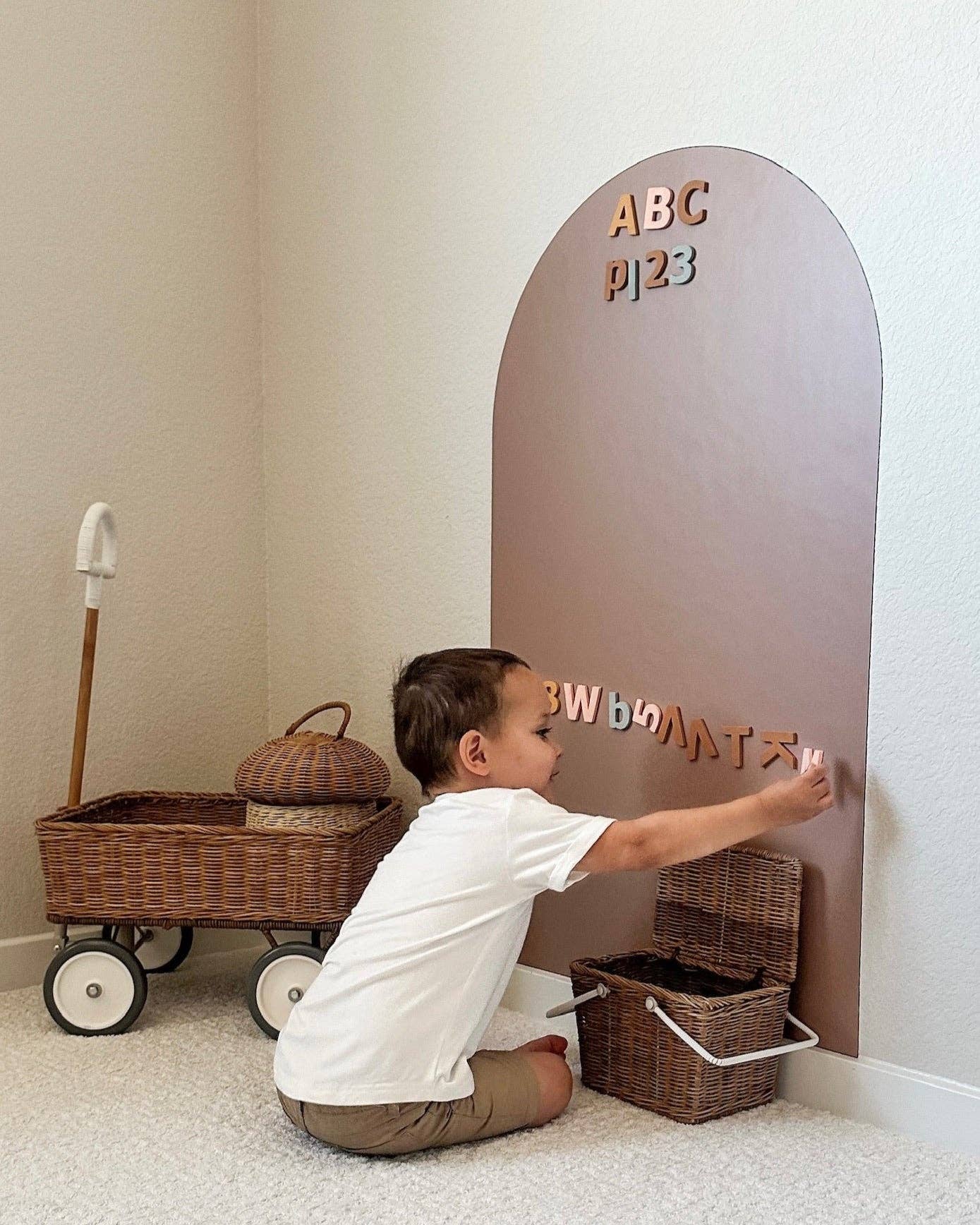 Magic Playwall - Arch Magnetic Wall Decal for Kids | Caramel