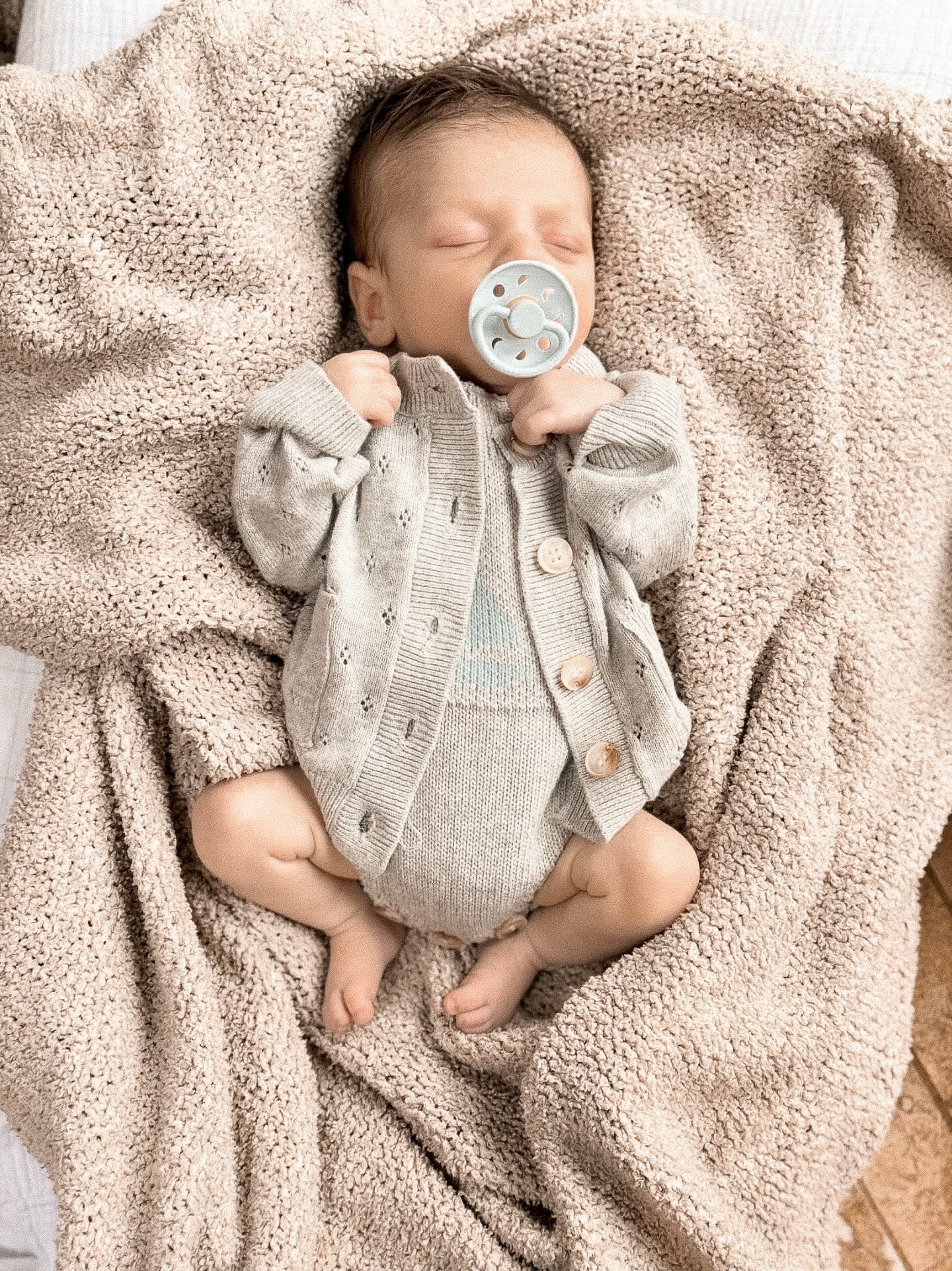Pointelle Cardigan | Heather Gray
