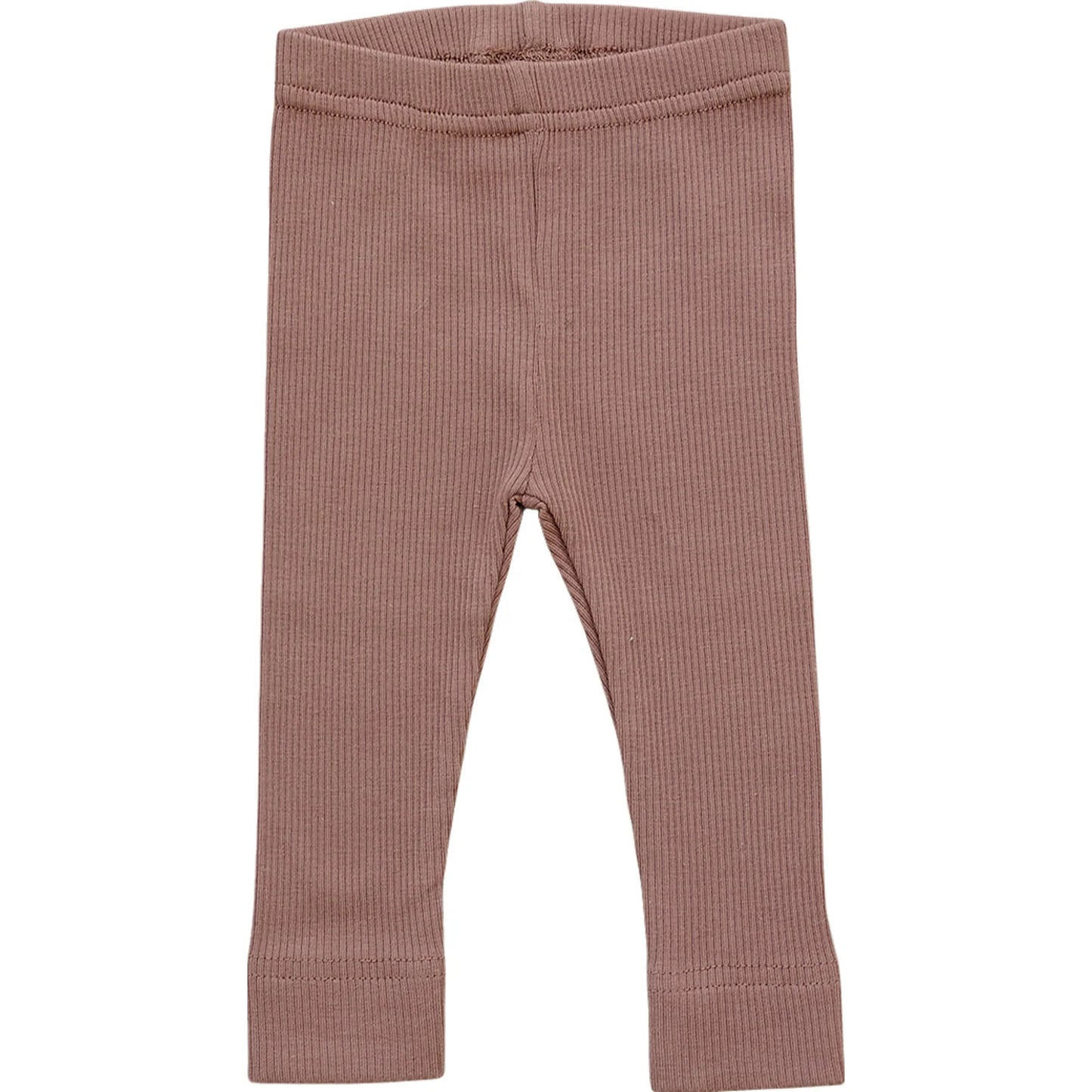 Organic Cotton Ribbed Legging | Dusty Rose