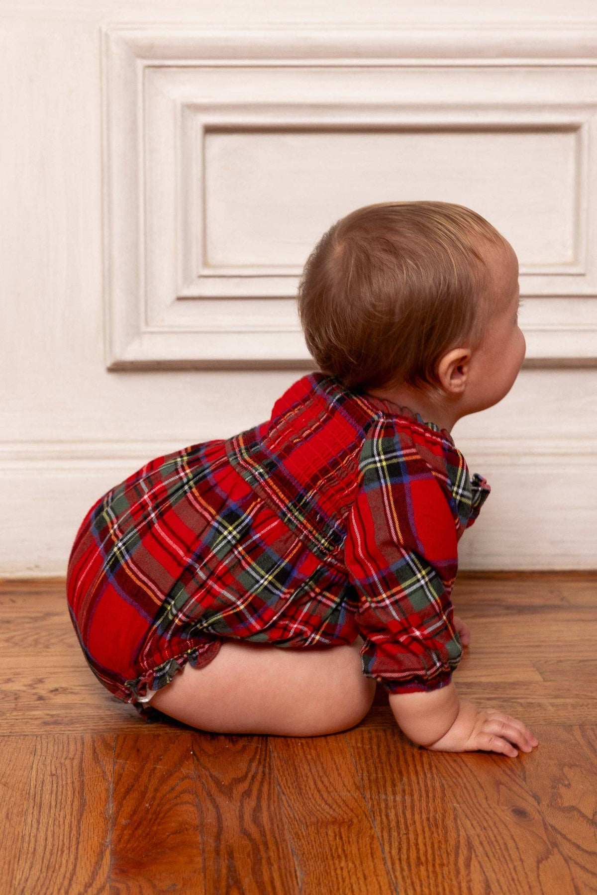 Madeline Romper | Holiday Plaid