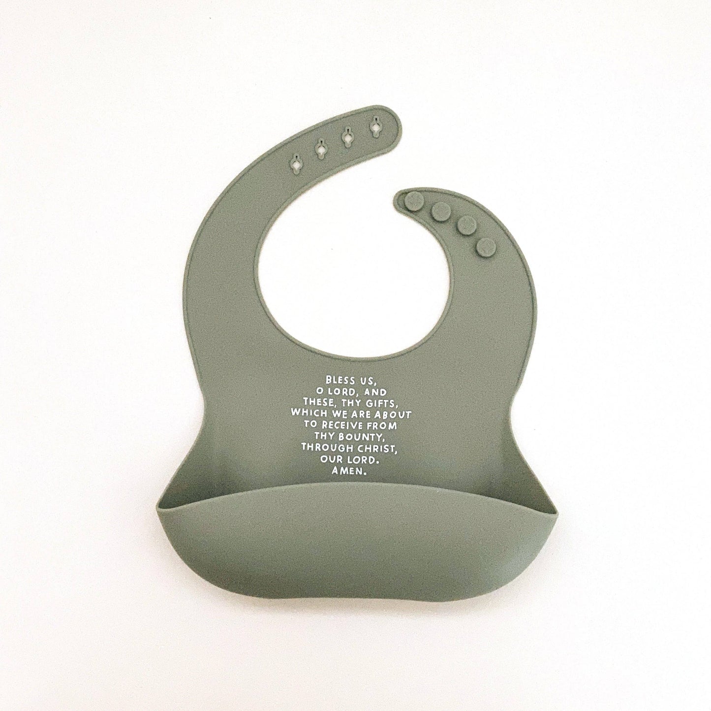 Meal Blessing Silicone Bib: Butter Yellow