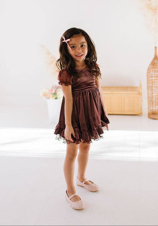 Eleanor Dress in Cocoa Blush