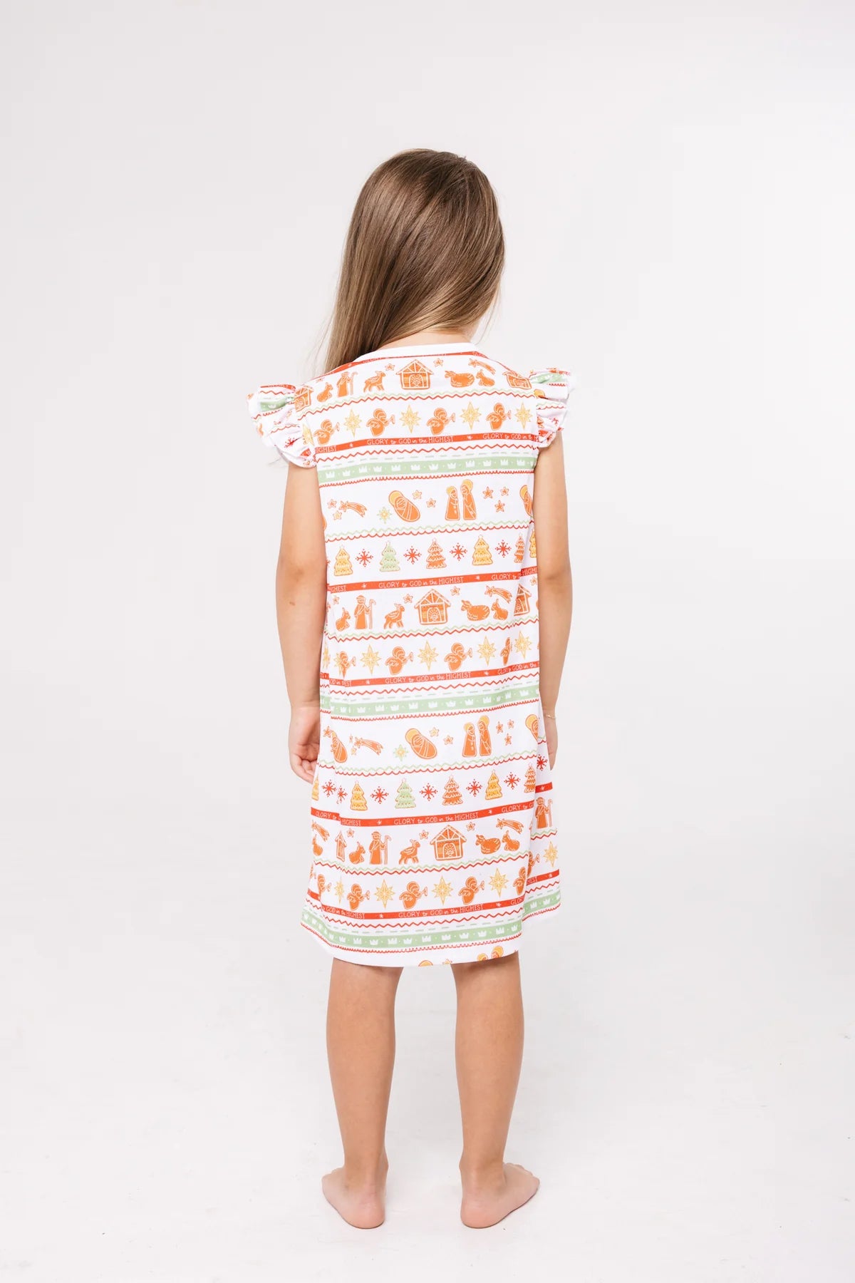 Christmas PJ Girls Nightgown | Sweet Baby Jesus
