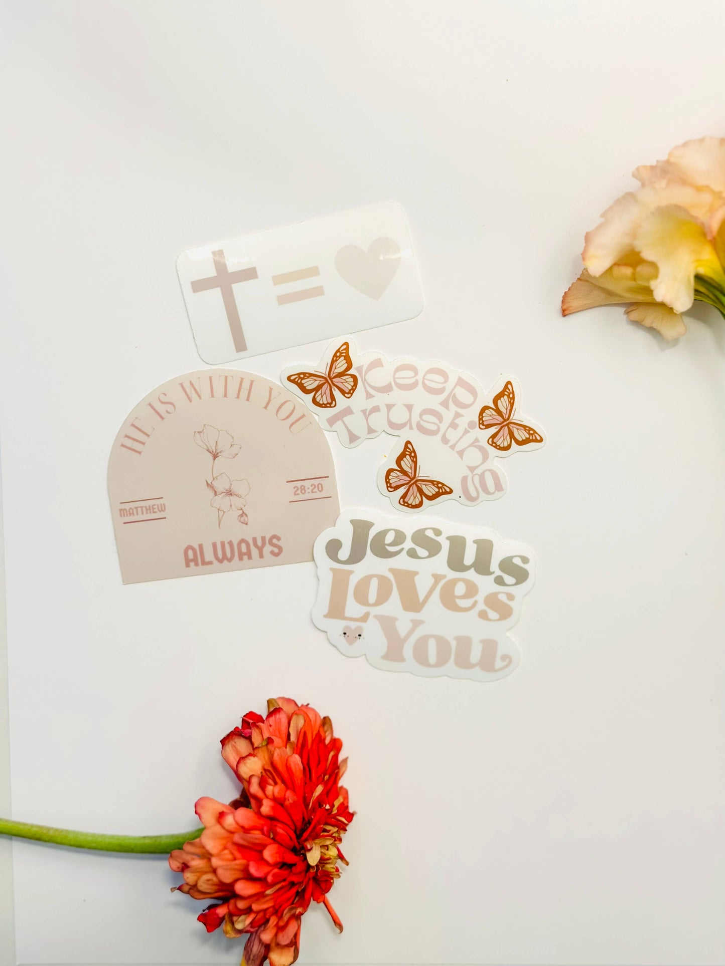 He is with you always, Matthew 28:20, Bible verse sticker