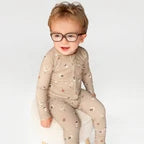 Bamboo Sleeper w/ Fold-Over Feet | Football (Small Ribbed)