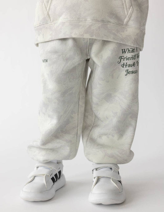 What a Friend in Jesus | Camo Kids Sweatpant