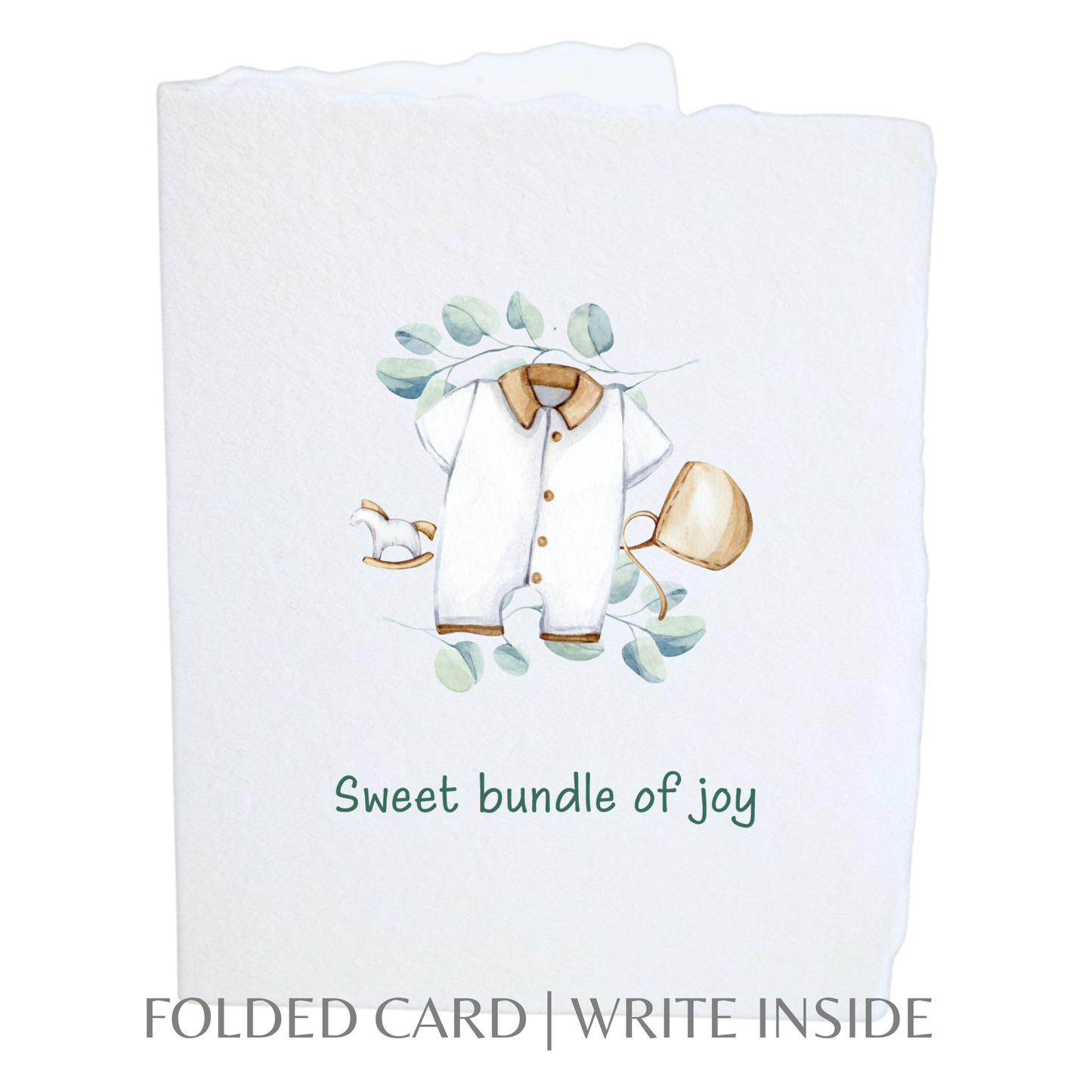 Sweet Bundle of Joy (Boy) | Greeting Card + Decor