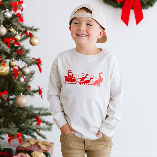 Dino Christmas Long Sleeve Shirt