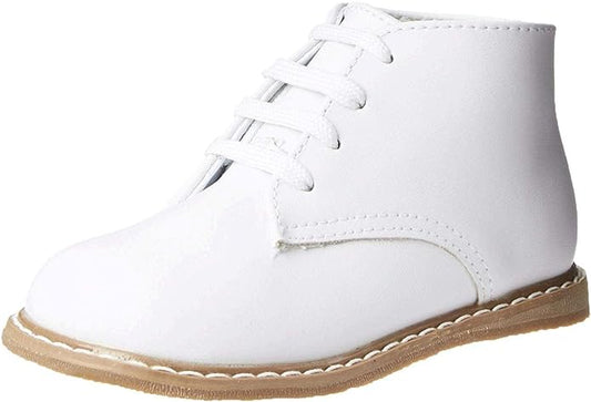 High Top Leather First Walker (Infant/Toddler) | White