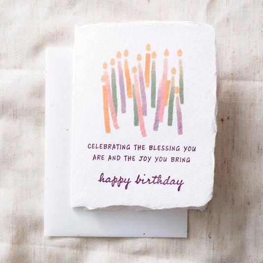 Blessing + Joy You Are |  Happy Birthday Greeting Card
