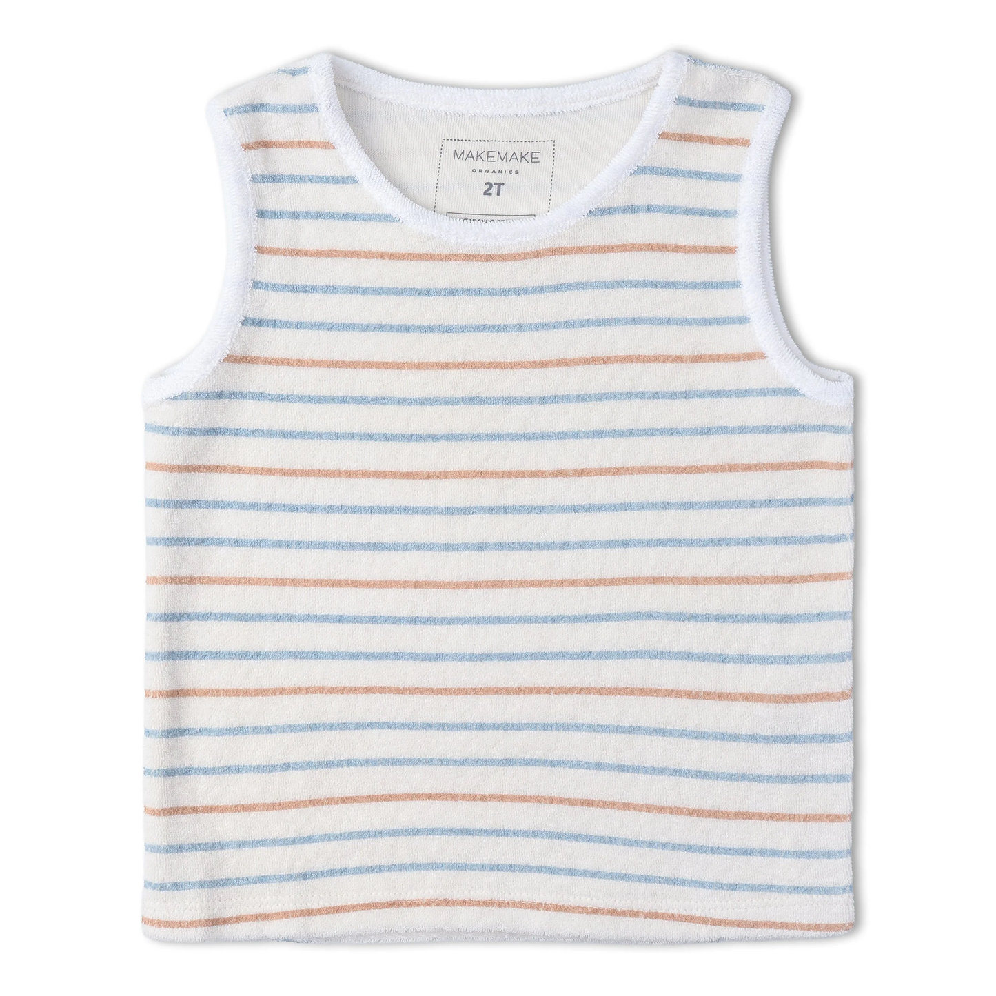 Organic Sleeveless Tee & Shorts Set | Cabana Stripes