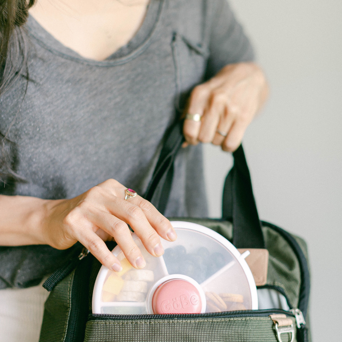 GoBe Kids Small Snack Spinner Flip | Travel Snack Box