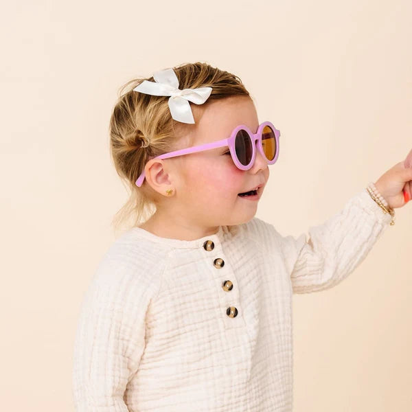 Satin Bow | Cream Clip