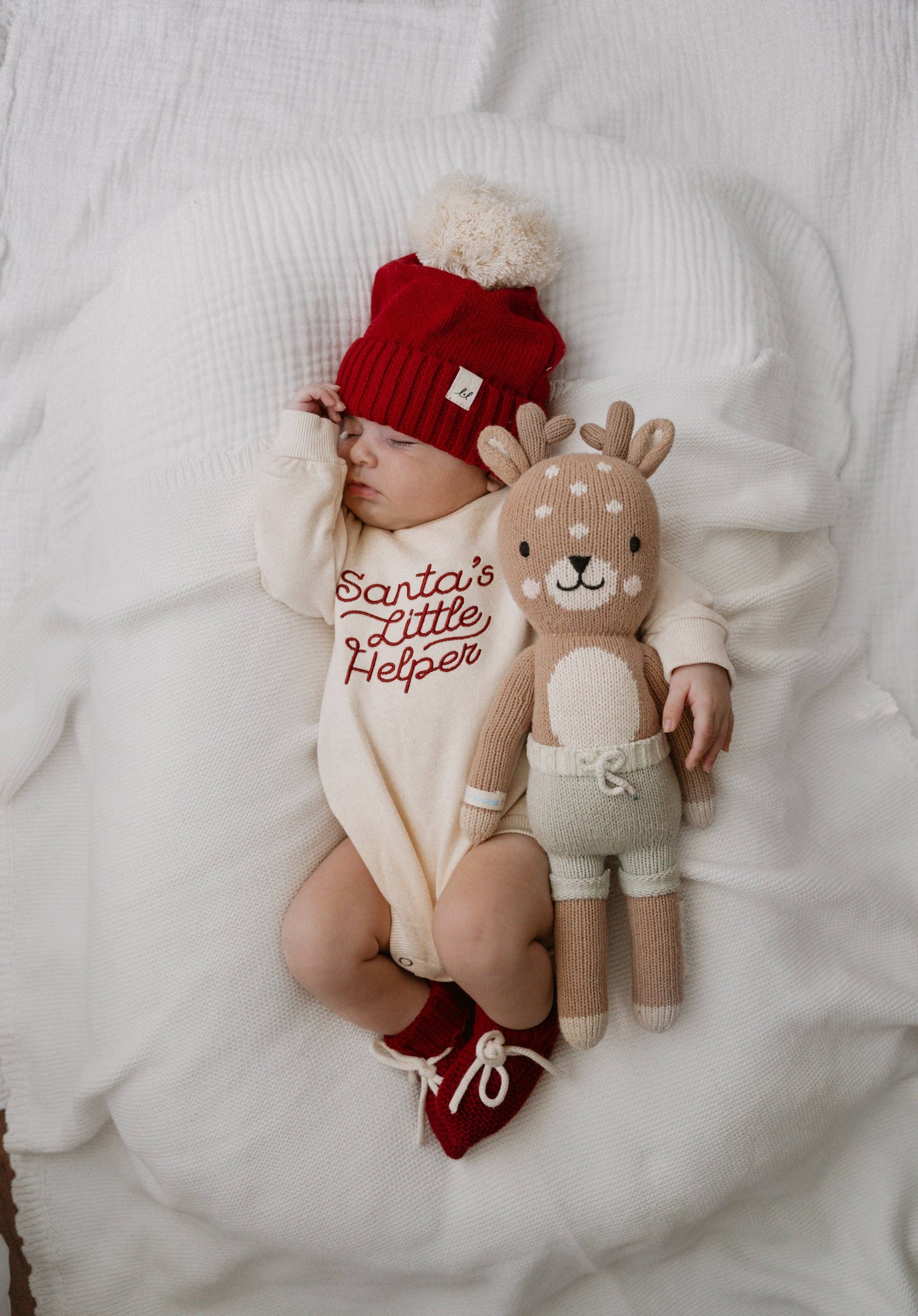 Santa's Little Helper Bodysuit | Cream