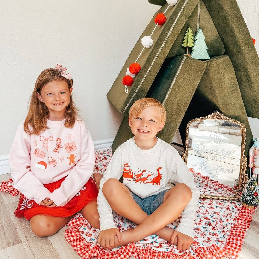 Dino Christmas Long Sleeve Shirt