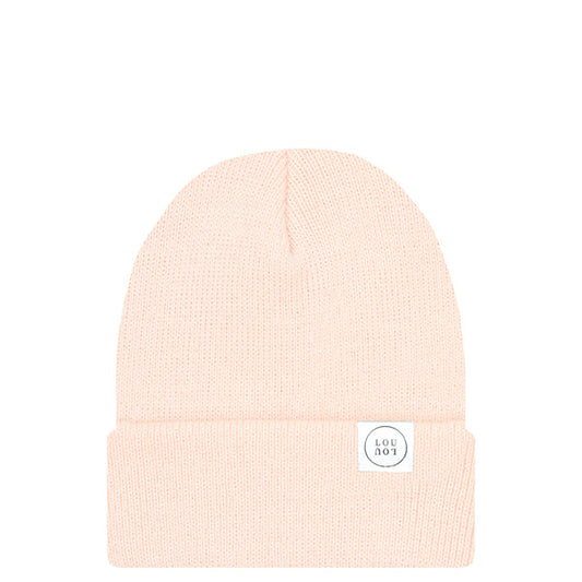 Blush Pink Beanie | Pom + No Pom