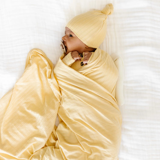 Ribbed Swaddle Blanket | Birdie