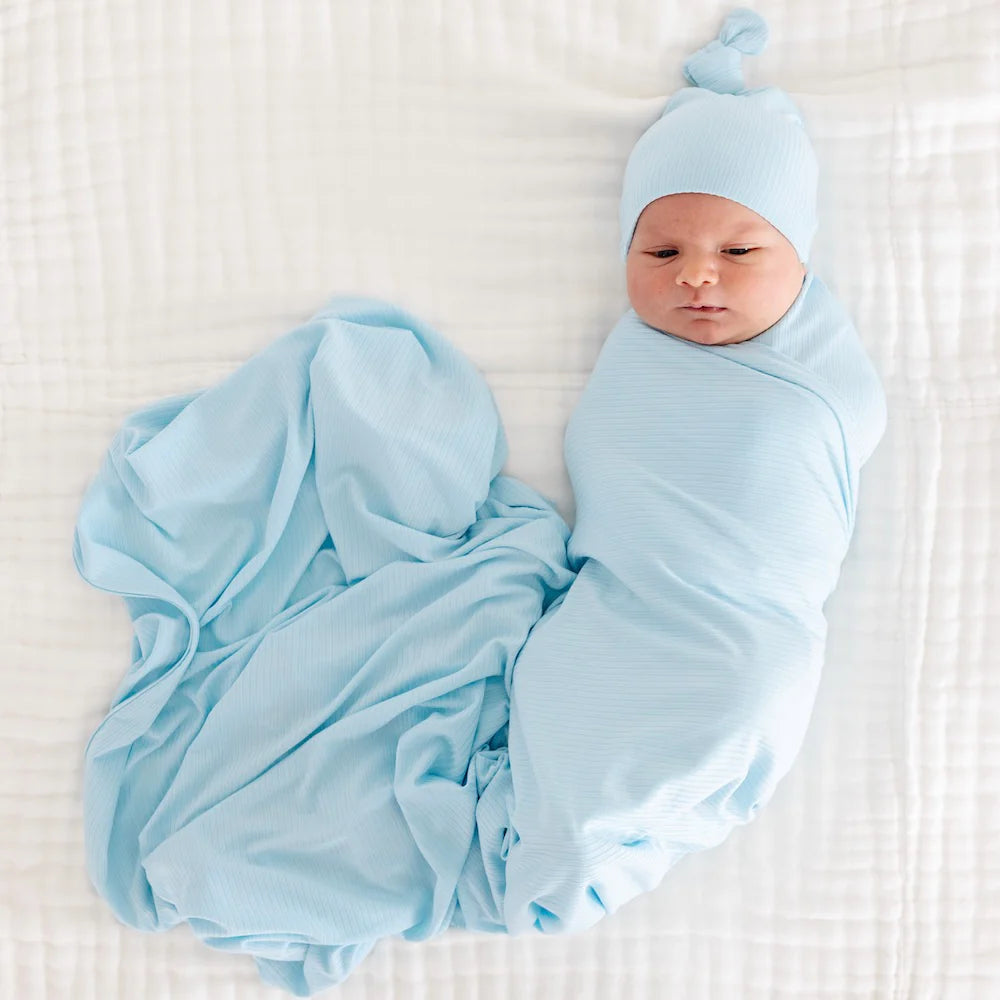 Ribbed Swaddle Blanket | Oliver