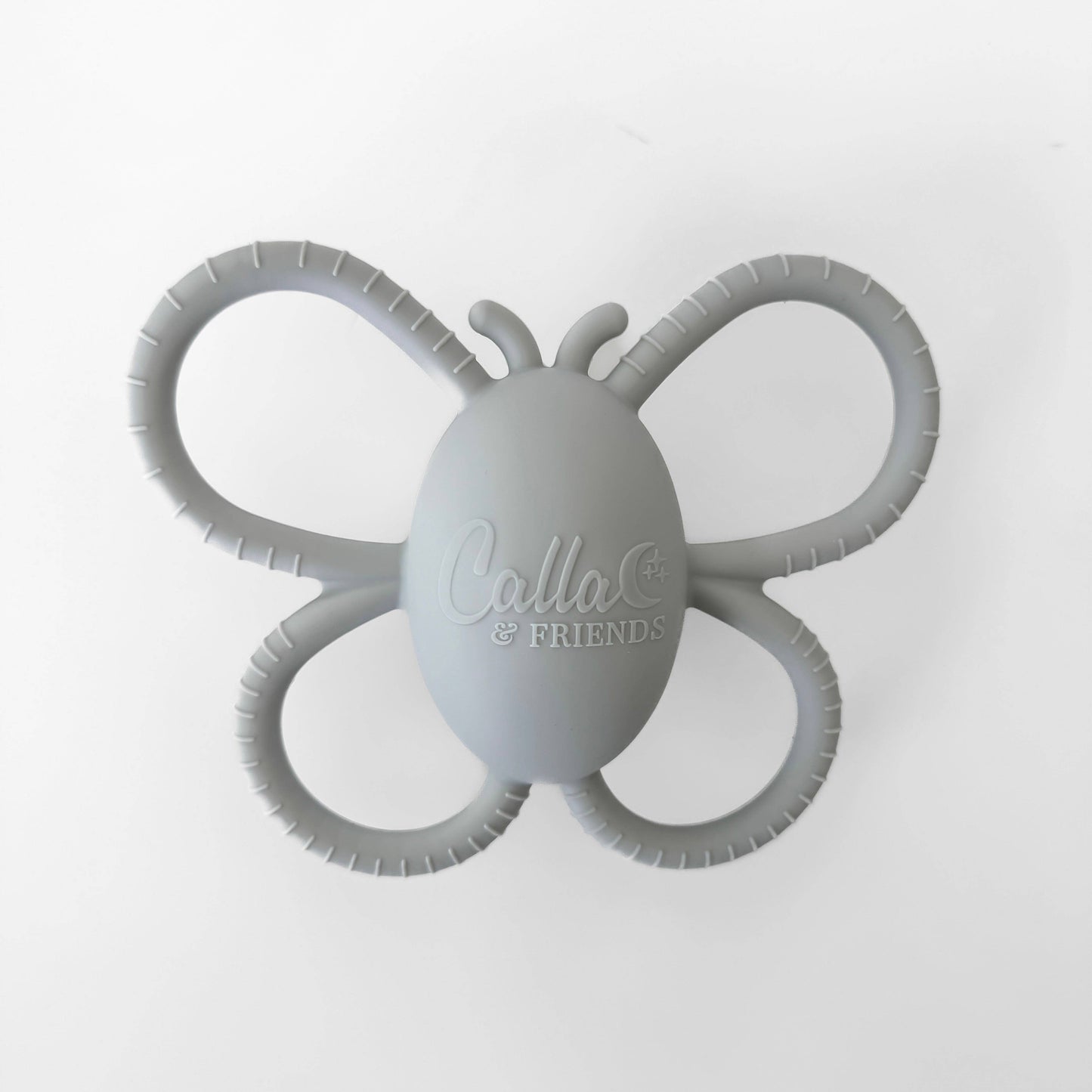 Silicone Butterfly Rattle Teether | Petal Pink