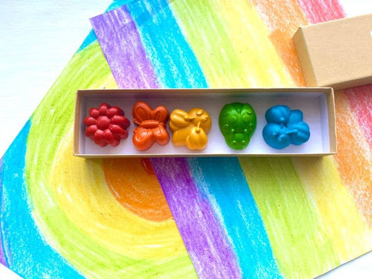 Spring Bug/Garden Crayons Gift Box