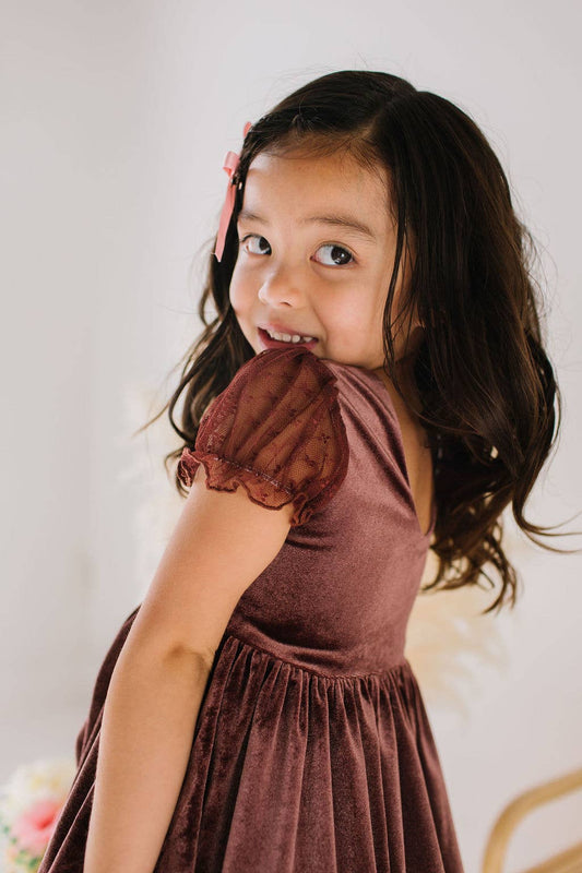 Eleanor Dress in Cocoa Blush