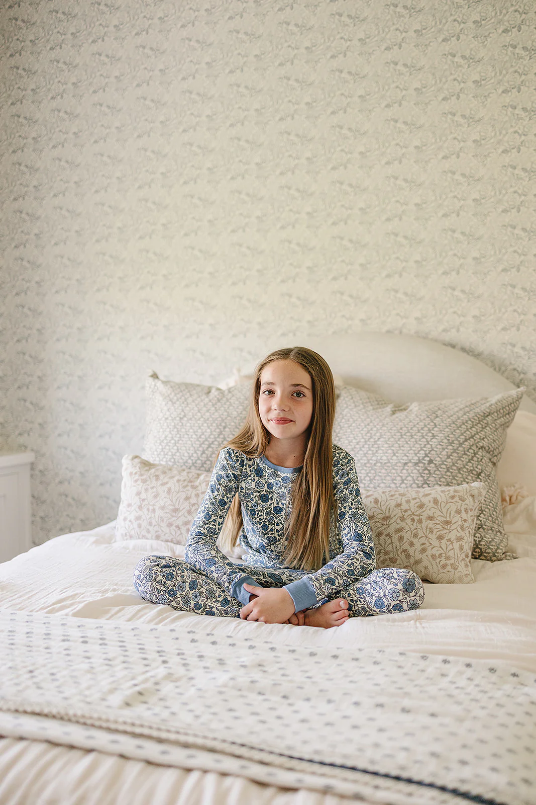 Bamboo Pajama Set | Bluebell Pointelle