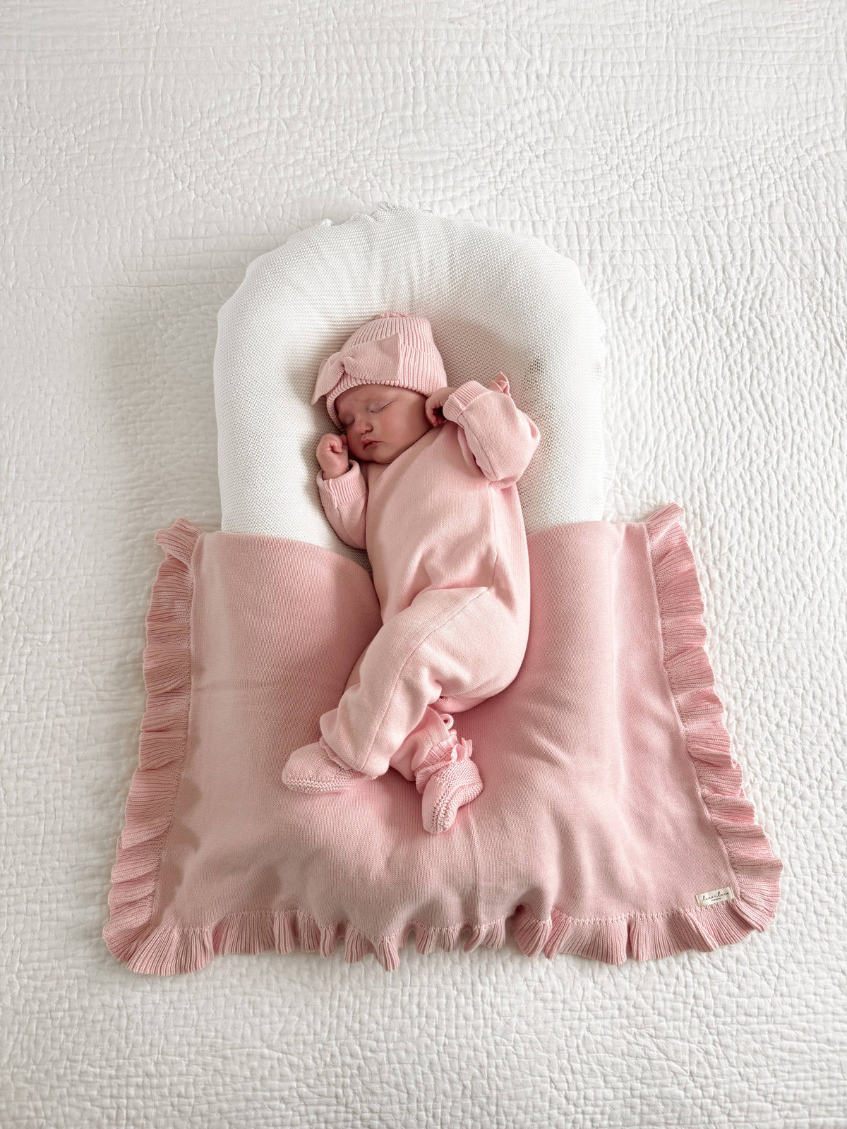 Classic Ruffle Jumpsuit | Powder Pink