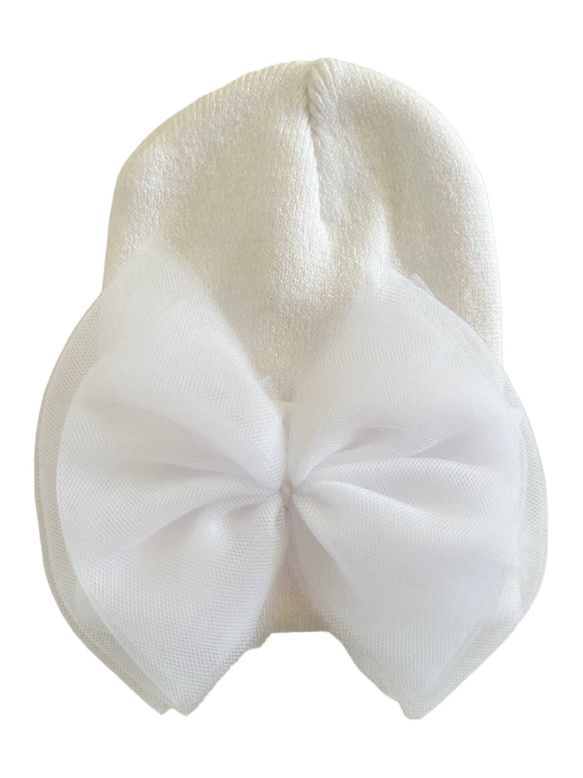 Baby's First Hat | White Tulle Bow