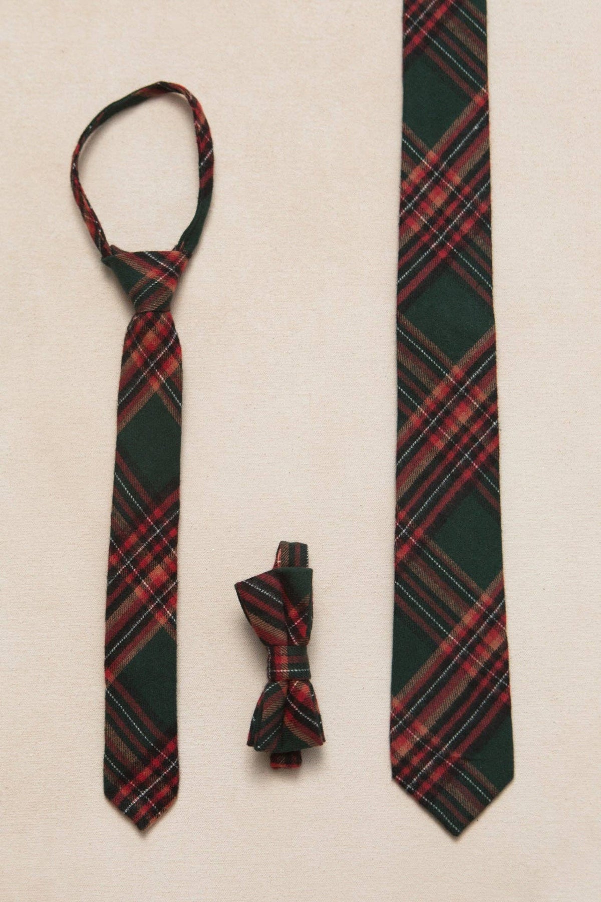 Kids Tie | Evergreen Plaid
