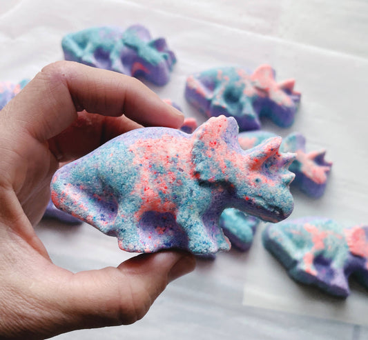 Triceratops Dino Bath Bomb - with toy!