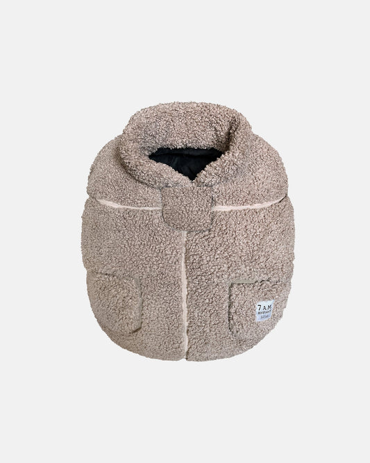 Teddy Car Seat Cocoon | Oatmeal