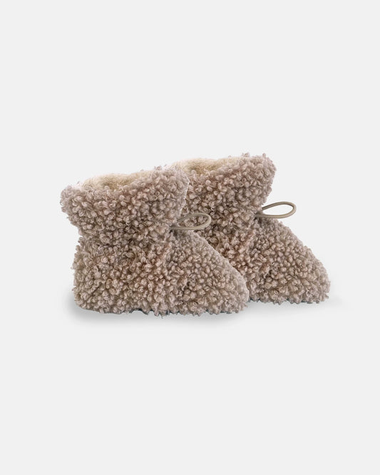 Teddy Baby Booties | Oatmeal