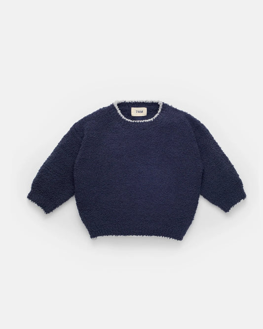Fuzzy Sweater | Navy