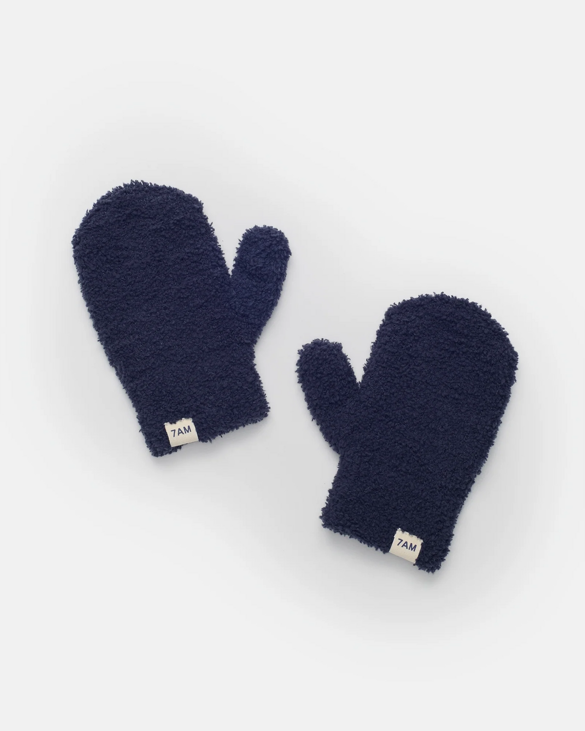Fuzzy Mittens | Navy