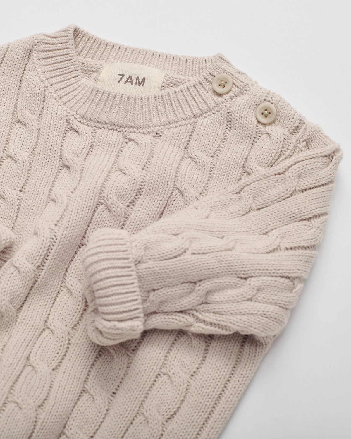 Chunky Cable Cotton Set | Wheat
