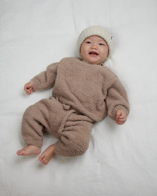 Fuzzy Lounge Pants | Taupe