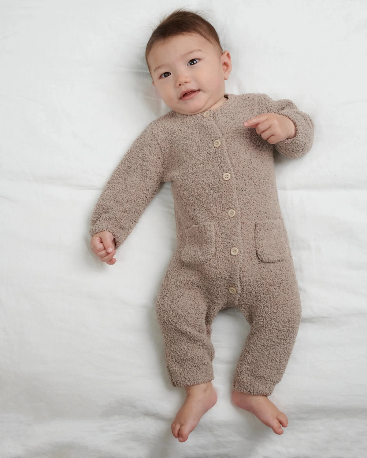 Fuzzy Jumpsuit | Taupe
