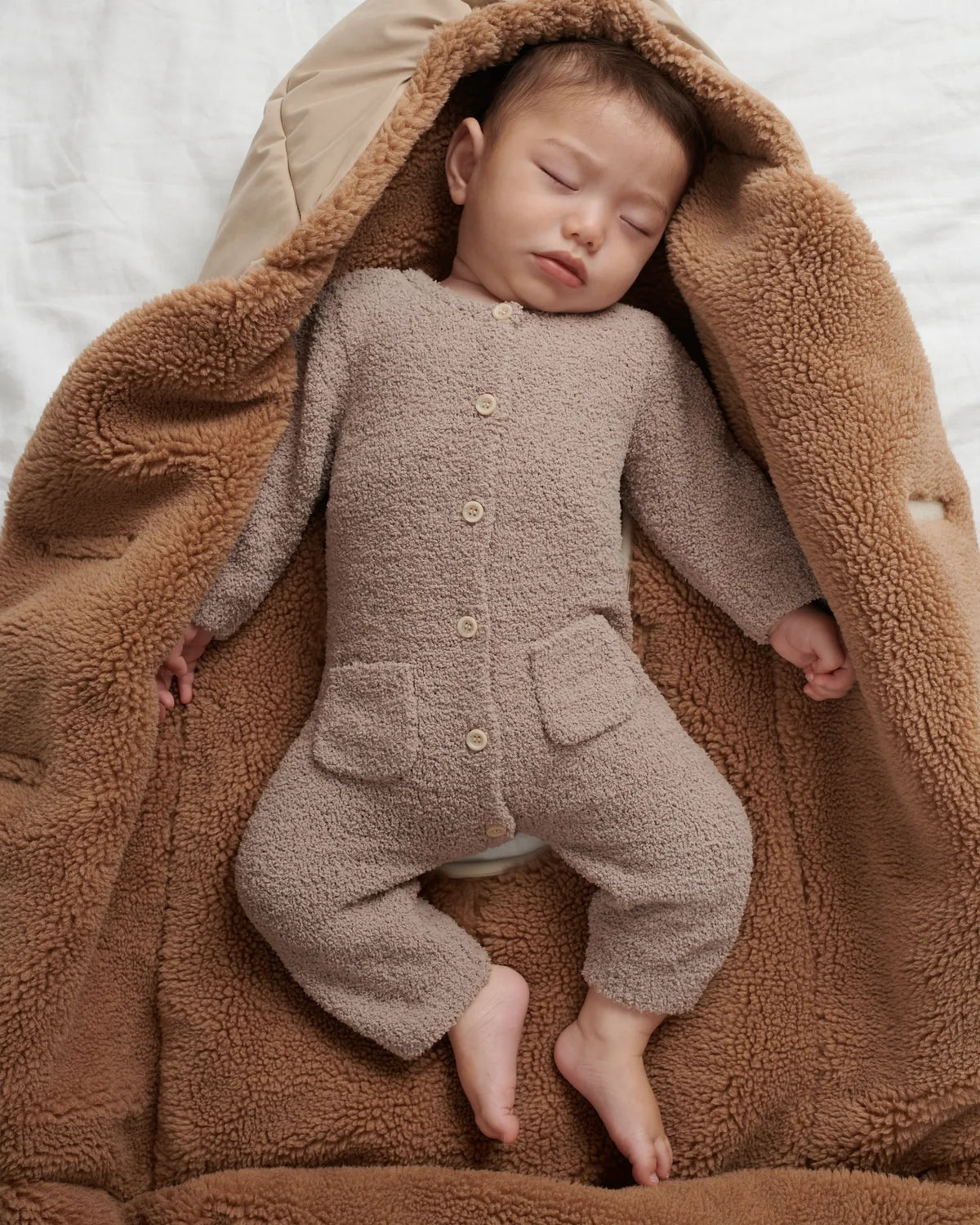 Fuzzy Jumpsuit | Taupe