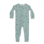 Bamboo Sleeper w/ Fold-Over Feet | Mallards (Small Ribbed)