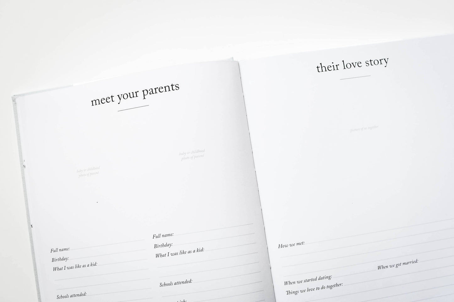 Baby's First Year Memory Book & Photo Album | Sage Green
