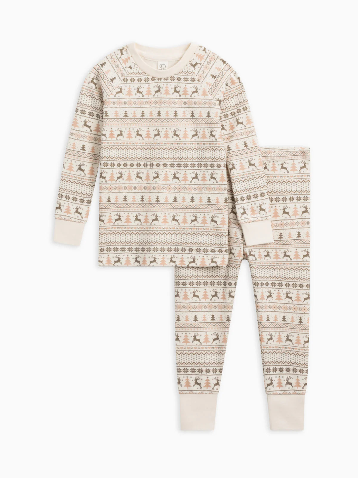 Long Sleeve Jammies | Fairisle / Fawn