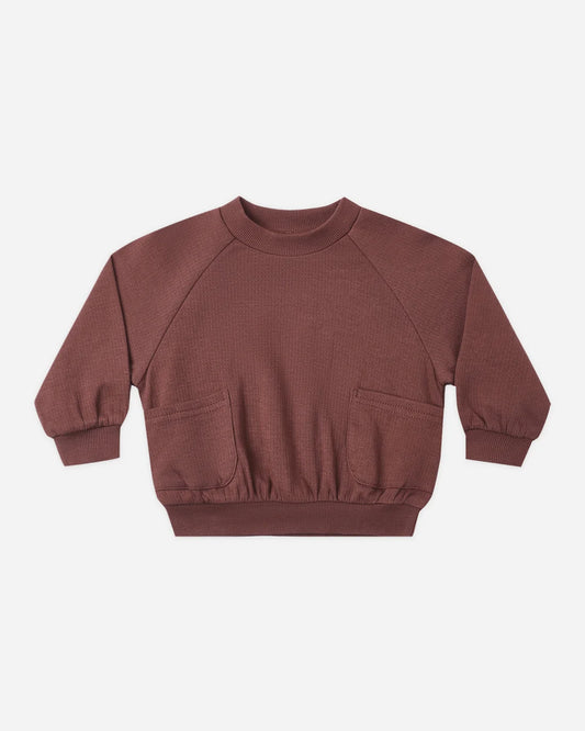 Pocket Sweatshirt | Black Cherry