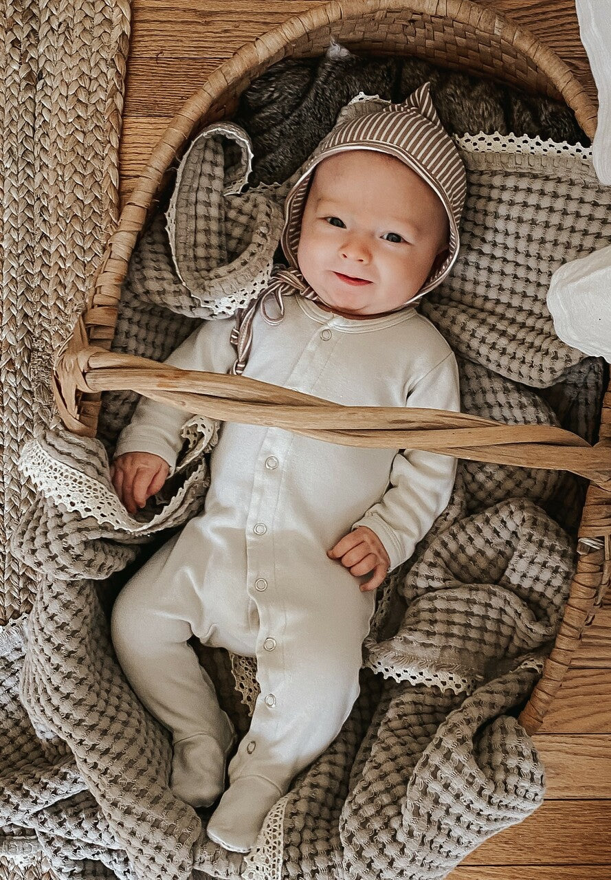 Stone Footed Sleeper | Snap Buttons