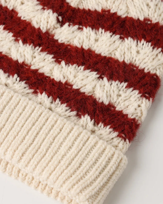 Beanie Ruby Stripe