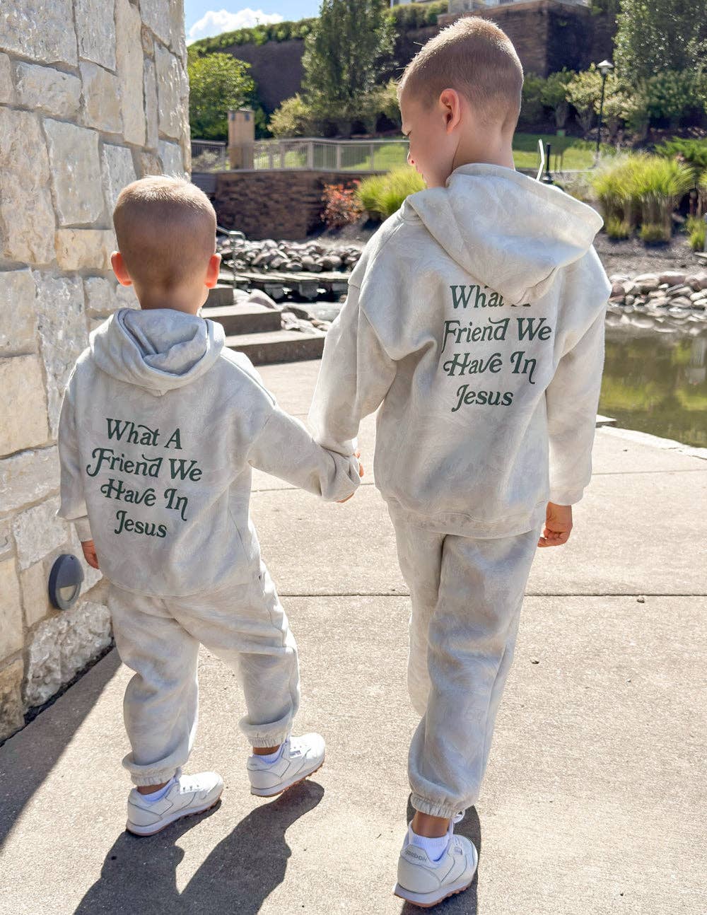 What a Friend in Jesus | Camo Kids Hoodie