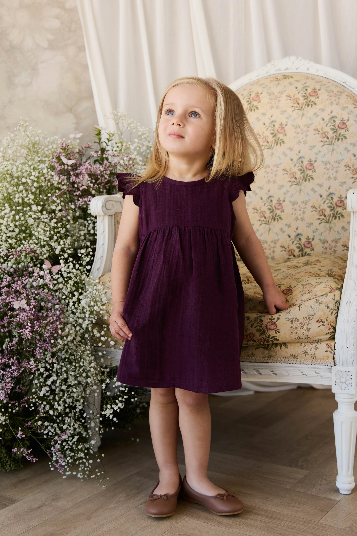 Organic Cotton Muslin Lace Dress | Fig