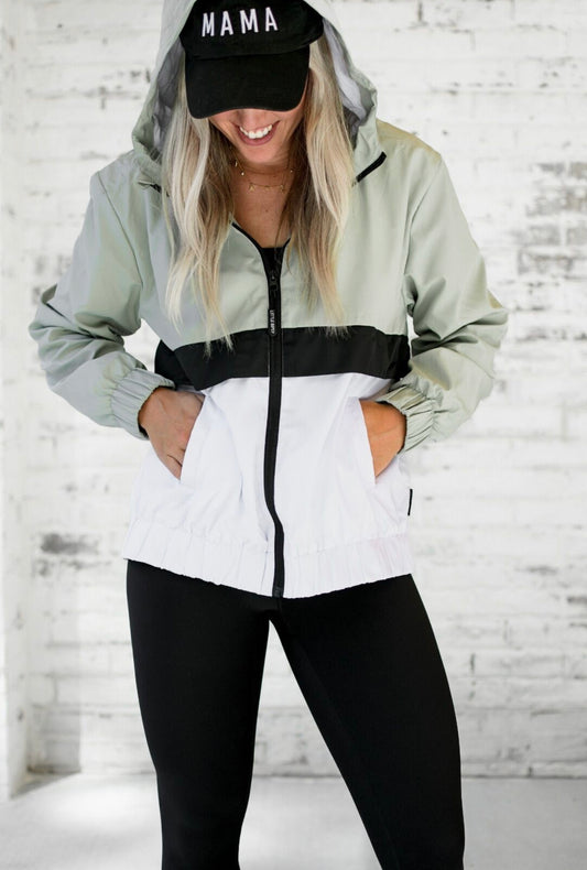 ADULT Block Windbreaker | Fern