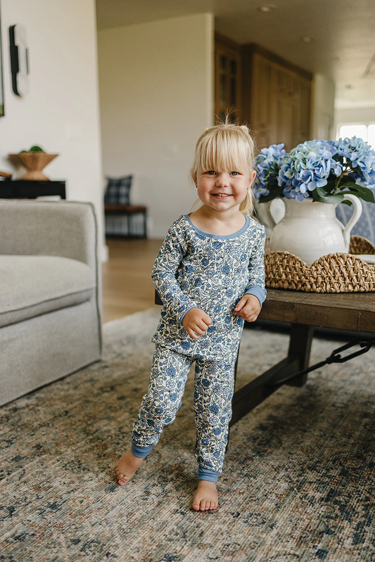 Bamboo Pajama Set | Bluebell Pointelle
