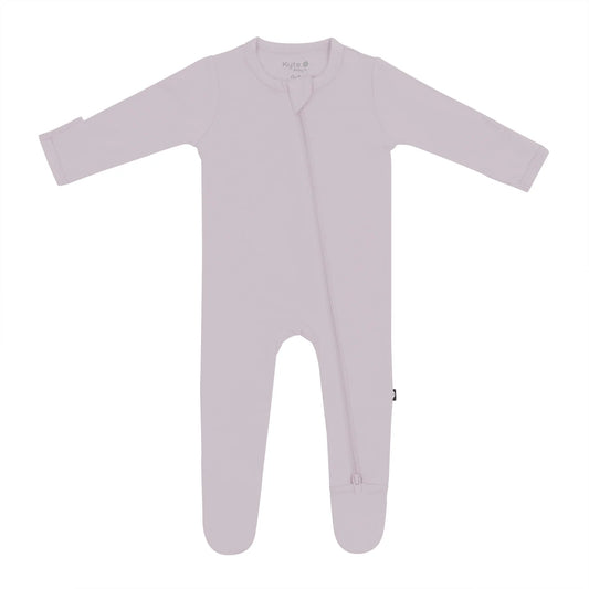 Bamboo Cotton Zippered Footie | Wisteria