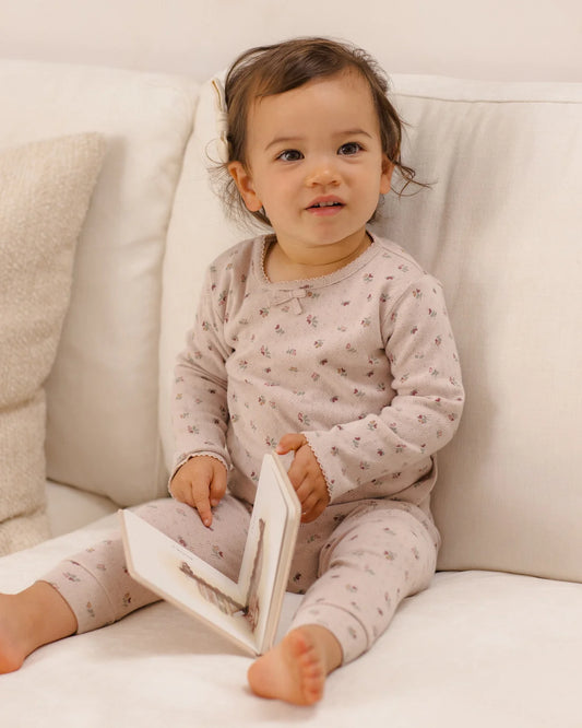Pointelle Long Sleeve Tee + Legging | Heart Ditsy